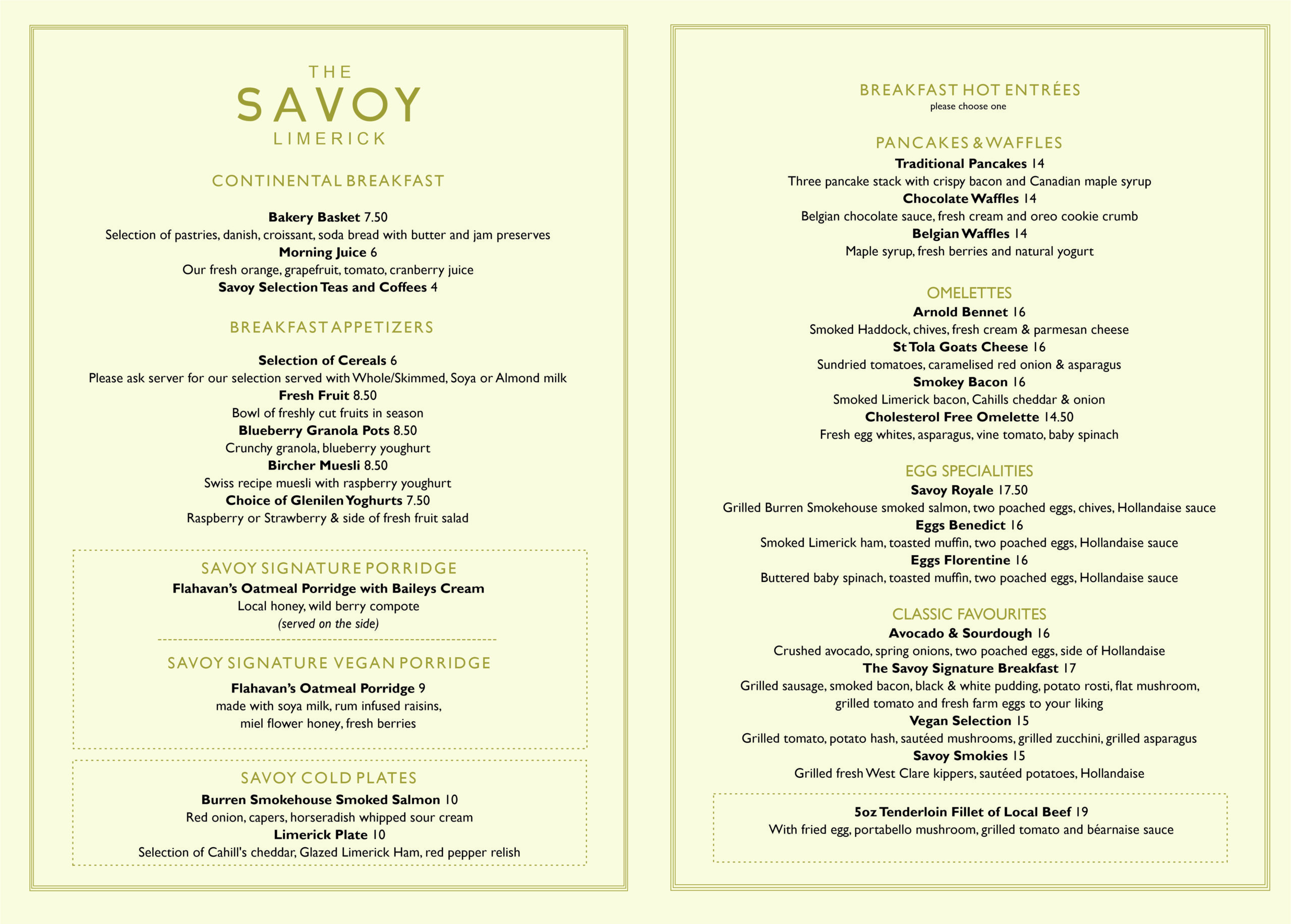 Savoy grill menu discount
